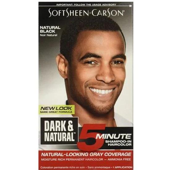 SoftSheen Carson Dark & Natural Men Shampoo In Hair Colour Natural Black