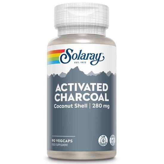 Solaray Activated Charcoal 280mg Coconut Shell Capsules