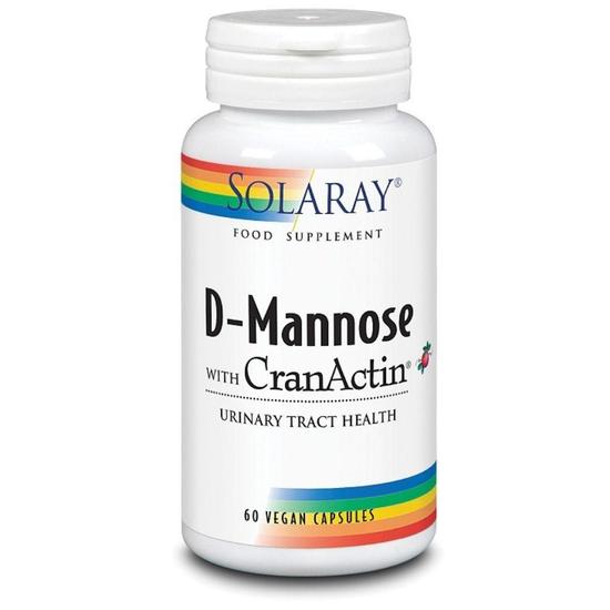 Solaray D-Mannose With CranAin 1000mg Capsules | Cosmetify