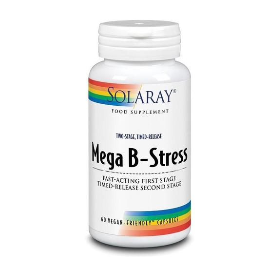 Solaray Two-Stage Mega B-Stress Capsules | Cosmetify