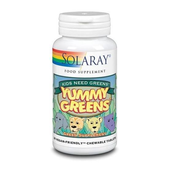 Solaray Yummy Greens Vegicaps 30 Vegicaps