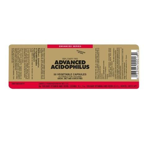 Solgar Advanced Acidophilus Vegicaps 50 Vegicaps