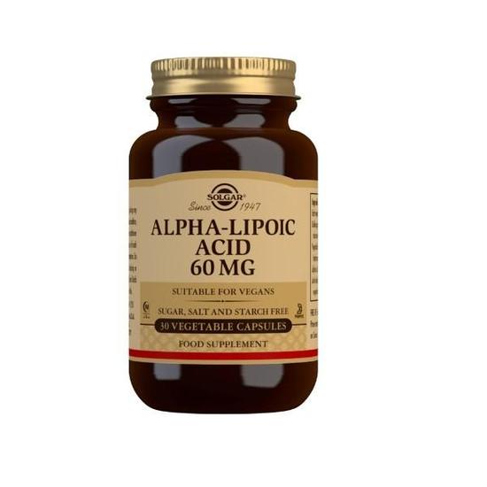 Solgar Alpha Lipoic Acid 60mg Vegicaps 30 Vegicaps