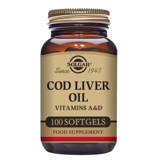 Solgar Cod Liver Oil Softgels 100 Softgels