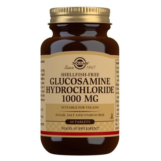 Solgar Glucosamine Hydrochloride 1000mg Shellfish-Free Tablets 60 Tablets