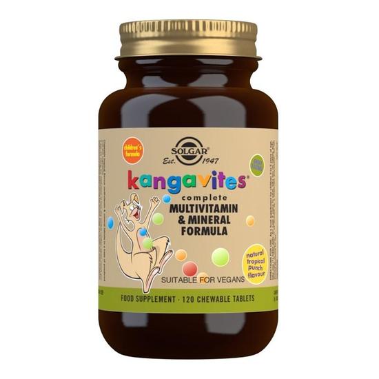 Solgar Kangavites Tropical Punch Chewable Tablets 120 Tablets