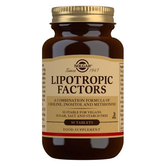 Solgar Lipotropic Factors Tablets 50 Tablets