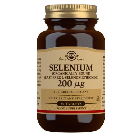 Solgar Selenium 200ug Yeast Free Tablets 50 Tablets