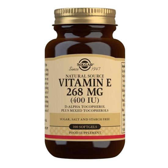 Solgar Vitamin E 268mg 400iu Mixed Softgels 100 Softgels