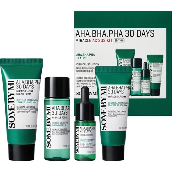 Some by Mi 30 Days AHA BHA PHA Miracle AC SOS Kit 4 Piece