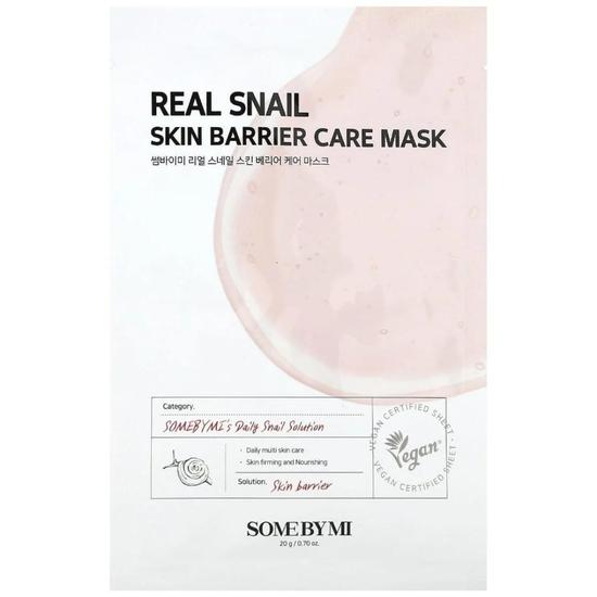 Some by Mi Real Snail Skin Barrier Care Sheet Mask 20g