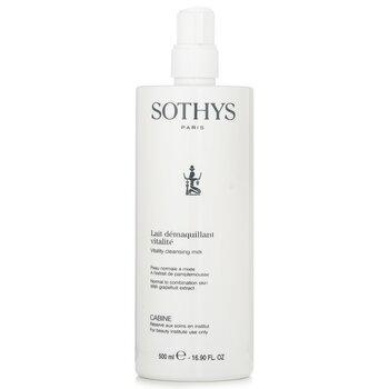 Sothys Vitality Cleansing Milk For Normal To Combination Skin With Grapefruit Extract