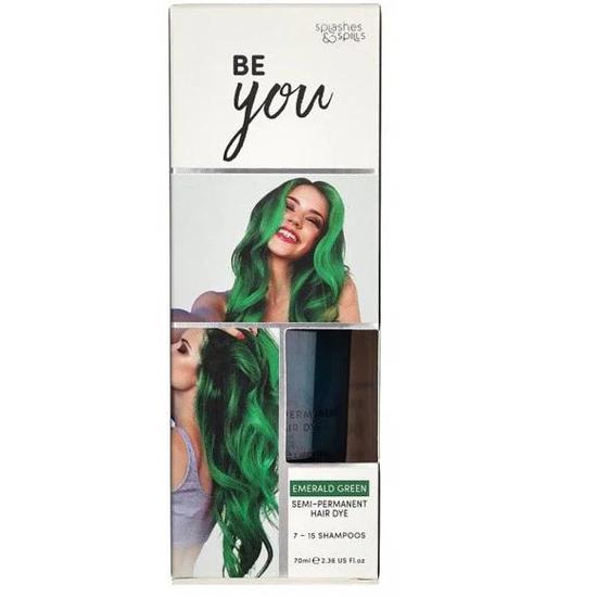 Splashes And Spills Be You Emerald Green Semi Permanent Hair Dye 70ml