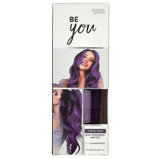 Splashes And Spills Be You Purple Rain Semi Permanent Hair Dye 70ml