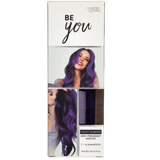 Splashes And Spills Be You Violet Wonder Semi Permanent Hair Dye 70ml