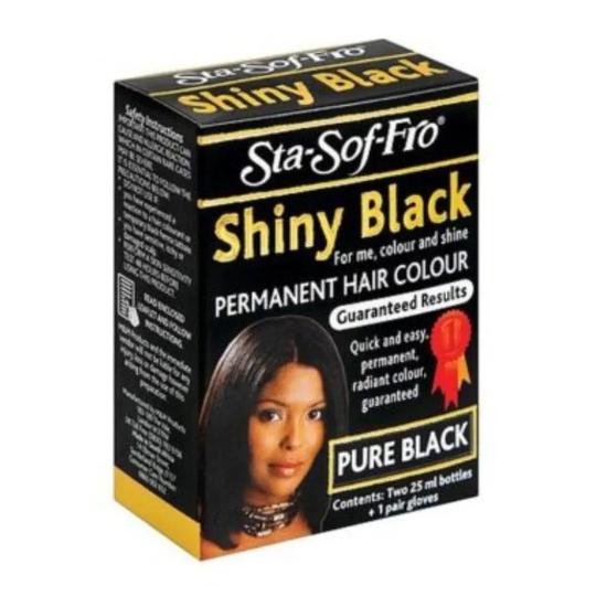 Sta-Sof-Fro Shiny Black Permanent Hair Colour Liquid 25ml
