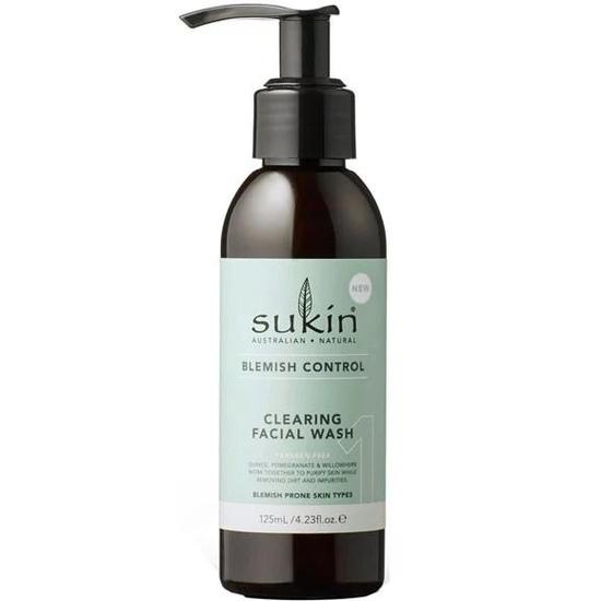 Sukin Australian Natural Skin Care Blemish Control Clearing Facial Wash 125ml