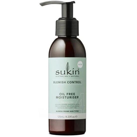 Sukin Australian Natural Skin Care Blemish Control Oil Free Moisturiser 125ml