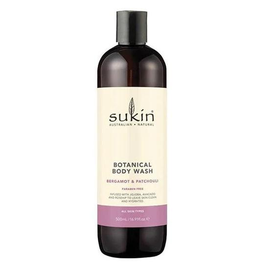 Sukin Australian Natural Skin Care Botanical Body Wash Bergamot & Patchouli 500ml