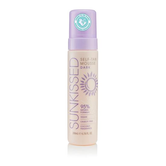 Sunkissed 95 Percent Natural Self Tan Mousse Dark