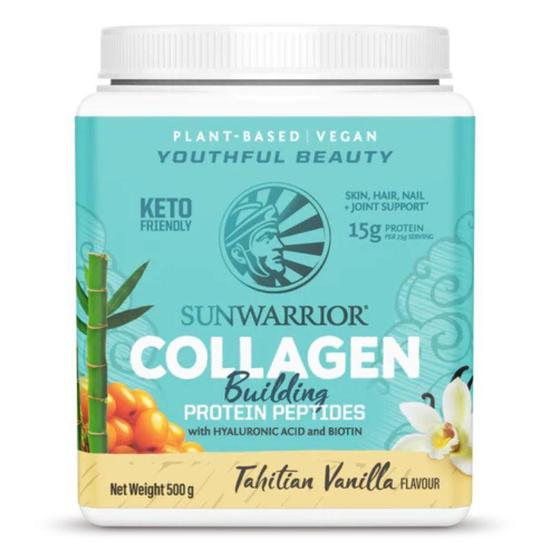 SunWarrior Collagen Building Protein Peptides Tahitian Vanilla 500g