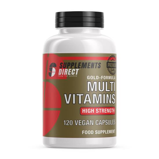 Supplements Direct Multi Vitamins Gold-Formula Vegan Capsules 120