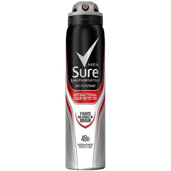 Sure Motionsense Antibacterial Odour 48h Protection Deodorant Spray 250ml