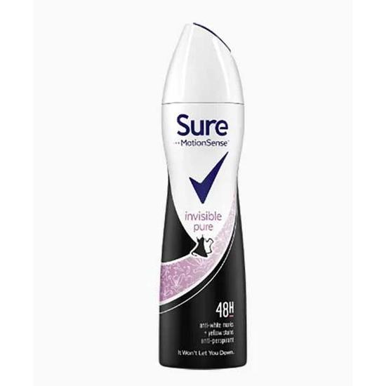 Sure Motionsense Invisible Pure 48h Anti Perspirant Spray 250ml