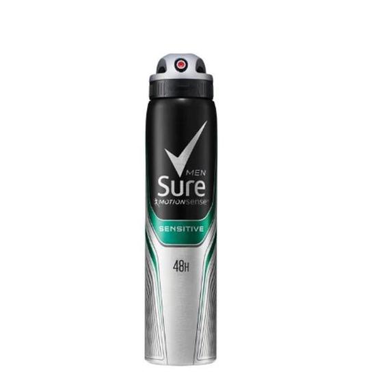 Sure Motionsense Men Sensitive 48h Anti Perspirant Deodorant Spray 250ml