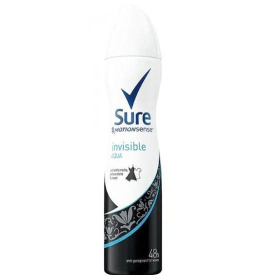 Sure Motionsense Women Invisible Aqua 48h Anti Perspirant Deodorant Spray 250ml