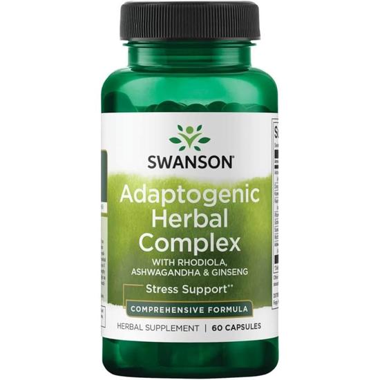 Swanson Adaptogenic Herbal Complex Capsules 60 Capsules