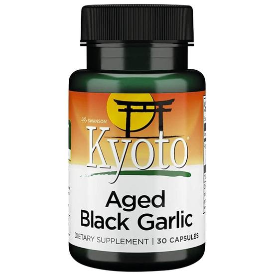 Swanson Aged Black Garlic Capsules 30 Capsules