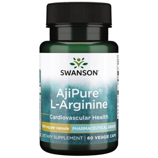 Swanson AjiPure L-Arginine 500mg Capsules 60 Capsules