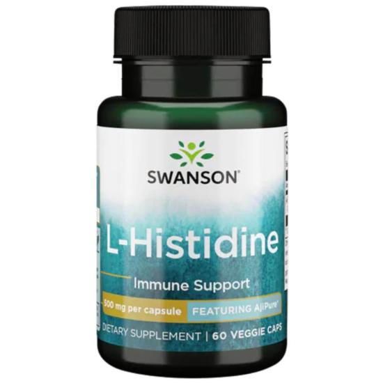 Swanson AjiPure L-Histidine 500mg Capsules 60 Capsules