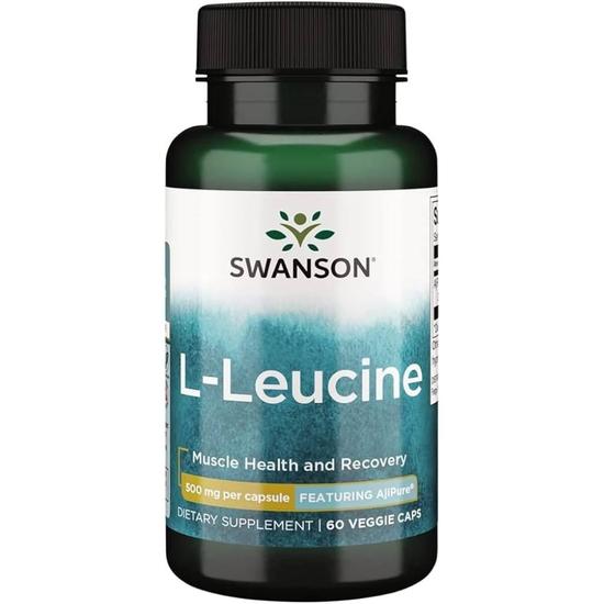 Swanson AjiPure L-Leucine 500mg Capsules 60 Capsules