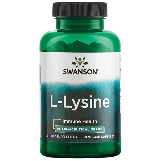 Swanson AjiPure L-Lysine 500mg Capsules 90 Capsules