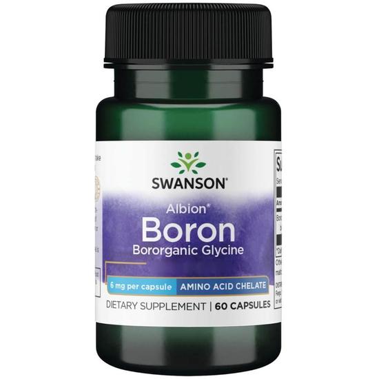 Swanson Albion Boron Glycine 6mg Capsules 60 Capsules