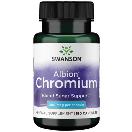 Swanson Albion Chelated Chromium 200mcg Capsules 180 Capsules