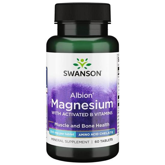 Swanson Albion Chelated TRS Magnesium Tablets 60 Tablets