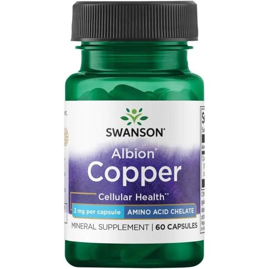 Swanson Albion Copper 2mg Capsules 60 Capsules