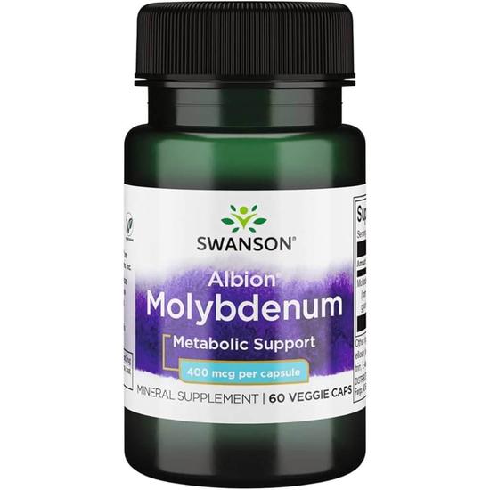 Swanson Albion Molybdenum 400mcg Capsules 60 Capsules