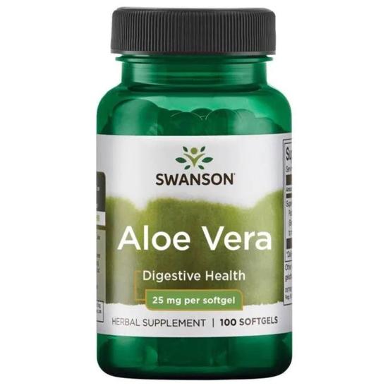 Swanson Aloe Vera 25mg Softgels 100 Softgels