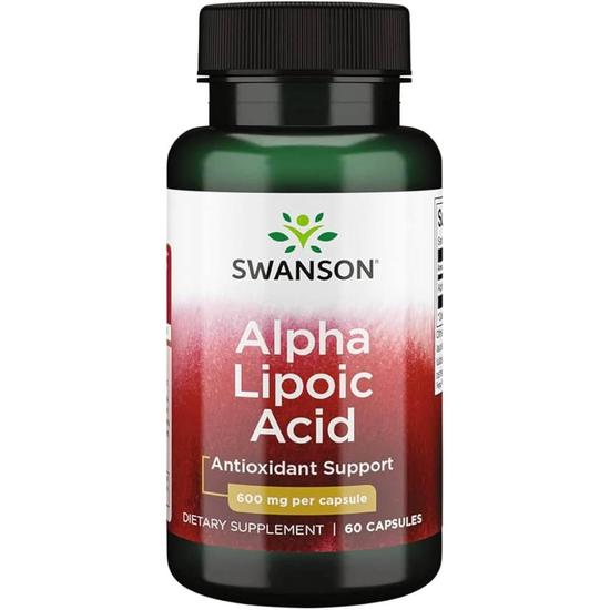 Swanson Alpha Lipoic Acid 600mg Capsules 60 Capsules