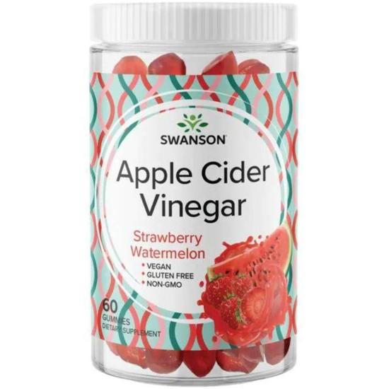 Swanson Apple Cider Vinegar Strawberry Watermelon Gummies 60 Gummies