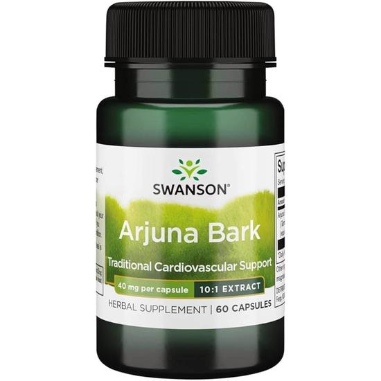 Swanson Arjuna Bark 10:1 Extract 40mg Capsules 60 Capsules