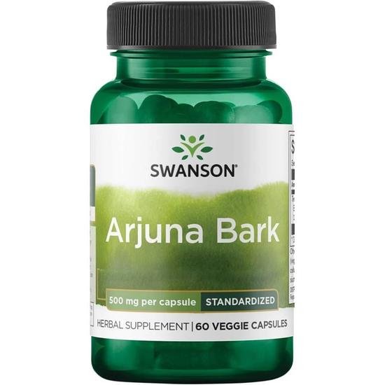 Swanson Arjuna Bark 500mg Capsules 60 Capsules