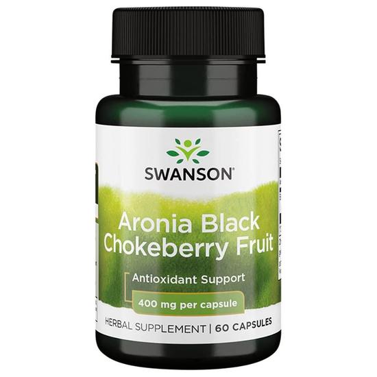 Swanson Aronia Black Chokeberry Fruit 400mg Capsules 60 Capsules