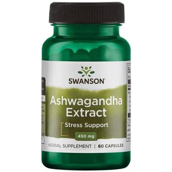 Swanson Ashwagandha Extract 450mg Capsules 60 Capsules