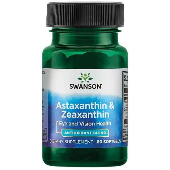 Swanson Astaxanthin & Zeaxanthin Softgels 60 Softgels