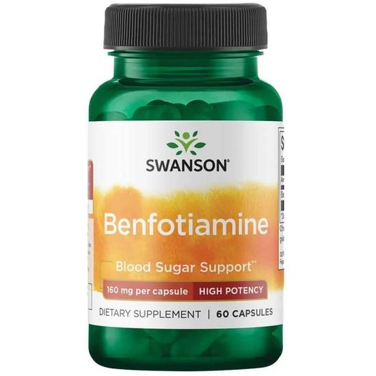 Swanson Benfotiamine 160mg Capsules 60 Capsules